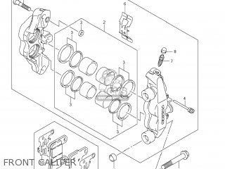 FRONT CALIPER - VZR1800N BOULEVARD M109R 2006 (K6) CALIFORNIA (E33)