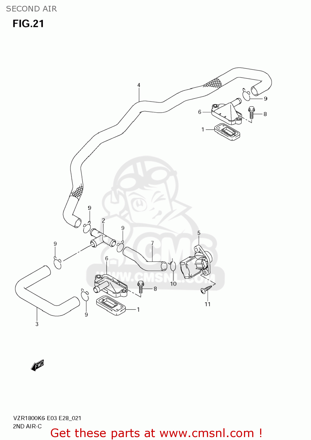 SECOND AIR VZR1800N BOULEVARD M109R 2007 (K7) CALIFORNIA (E33)