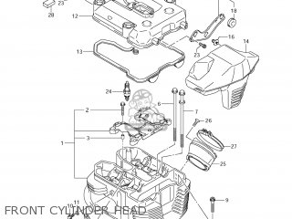 FRONT CYLINDER HEAD - VZR1800N BOULEVARD M109R 2007 (K7) CALIFORNIA (E33)