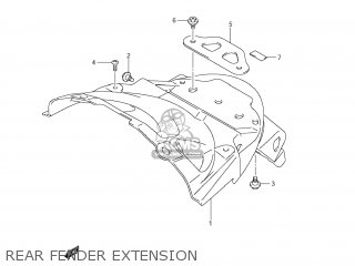 REAR FENDER EXTENSION - VZR1800N BOULEVARD M109R 2007 (K7) CALIFORNIA (E33)