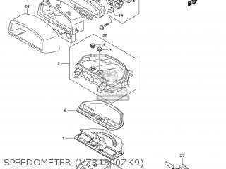 SPEEDOMETER (VZR1800ZK9) - VZR1800N BOULEVARD M109R 2007 (K7) CALIFORNIA (E33)