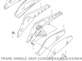 FRAME HANDLE GRIP (VZR1800K8/ZK8/K9/NK9/ZK9) - VZR1800N BOULEVARD M109R 2008 (K8) CALIFORNIA (E33)