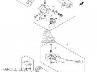 HANDLE LEVER - VZR1800N BOULEVARD M109R 2008 (K8) CALIFORNIA (E33)