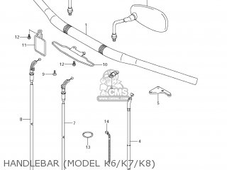 HANDLEBAR (MODEL K6/K7/K8) - VZR1800N BOULEVARD M109R 2008 (K8) CALIFORNIA (E33)