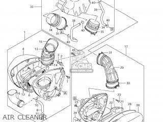 AIR CLEANER - VZR1800N BOULEVARD M109R 2009 (K9) CALIFORNIA (E33)