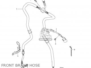 FRONT BRAKE HOSE - VZR1800N BOULEVARD M109R 2009 (K9) CALIFORNIA (E33)