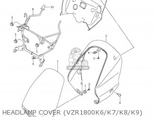 HEADLAMP COVER (VZR1800K6/K7/K8/K9) - VZR1800N BOULEVARD M109R 2009 (K9) CALIFORNIA (E33)