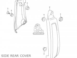 SIDE REAR COVER - VZR1800Z BOULEVARD M109R 2006 (K6) CALIFORNIA (E33)