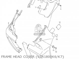 FRAME HEAD COVER (VZR1800K6/K7) - VZR1800Z BOULEVARD M109R 2007 (K7) CALIFORNIA (E33)