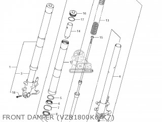 FRONT DAMPER (VZR1800K6/K7) - VZR1800Z BOULEVARD M109R 2007 (K7) CALIFORNIA (E33)