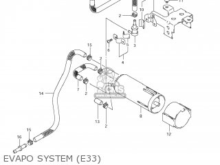 EVAPO SYSTEM (E33) - VZR1800Z BOULEVARD M109R 2008 (K8) CALIFORNIA (E33)