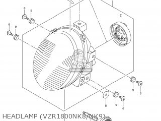 HEADLAMP (VZR1800NK8/NK9) - VZR1800Z BOULEVARD M109R 2008 (K8) CALIFORNIA (E33)