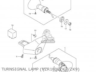 TURNSIGNAL LAMP (VZR1800ZK7/ZK9) - VZR1800Z BOULEVARD M109R 2008 (K8) CALIFORNIA (E33)
