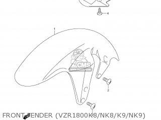 FRONT FENDER (VZR1800K8/NK8/K9/NK9) - VZR1800Z BOULEVARD M109R 2009 (K9) CALIFORNIA (E33)