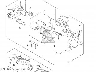 REAR CALIPER - VZR1800Z BOULEVARD M109R 2009 (K9) CALIFORNIA (E33)