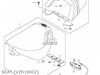 SEAT (VZR1800Z) - VZR1800Z BOULEVARD M109R 2009 (K9) CALIFORNIA (E33)