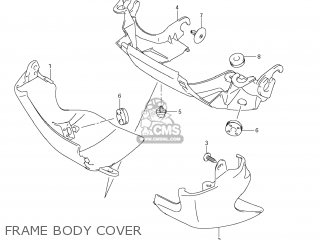 FRAME BODY COVER - VZR1800Z BOULEVARD M109R 2011 (L1) USA CALIF CANAD (E03 E33 E28)