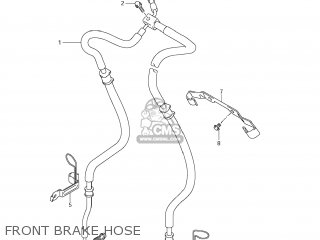 FRONT BRAKE HOSE - VZR1800Z BOULEVARD M109R 2011 (L1) USA CALIF CANAD (E03 E33 E28)