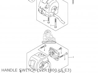 HANDLE SWITCH (VZR1800 L1 E3) - VZR1800Z BOULEVARD M109R 2011 (L1) USA CALIF CANAD (E03 E33 E28)