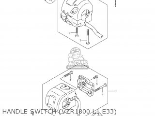 HANDLE SWITCH (VZR1800 L1 E33) - VZR1800Z BOULEVARD M109R 2011 (L1) USA CALIF CANAD (E03 E33 E28)
