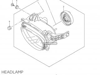 HEADLAMP - VZR1800Z BOULEVARD M109R 2011 (L1) USA CALIF CANAD (E03 E33 E28)