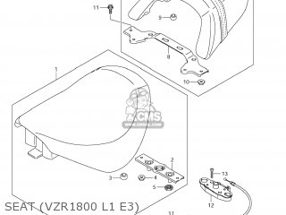 SEAT (VZR1800 L1 E3) - VZR1800Z BOULEVARD M109R 2011 (L1) USA CALIF CANAD (E03 E33 E28)