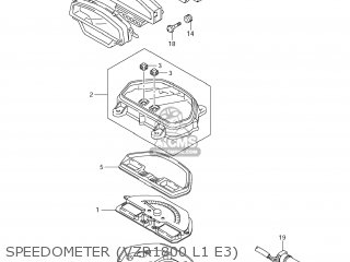 SPEEDOMETER (VZR1800 L1 E3) - VZR1800Z BOULEVARD M109R 2011 (L1) USA CALIF CANAD (E03 E33 E28)