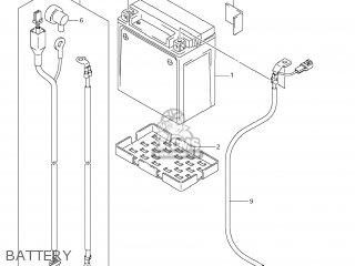 BATTERY - VZR1800Z BOULEVARD M109R 2012 (L2) USA CALIF CANAD (E03 E33 E28)