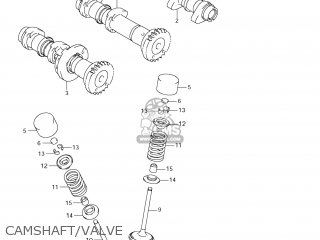 CAMSHAFT/VALVE - VZR1800Z BOULEVARD M109R 2012 (L2) USA CALIF CANAD (E03 E33 E28)