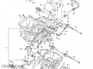 CRANKCASE - VZR1800Z BOULEVARD M109R 2012 (L2) USA CALIF CANAD (E03 E33 E28)