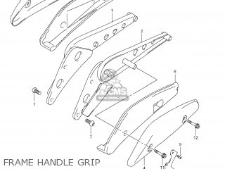 FRAME HANDLE GRIP - VZR1800Z BOULEVARD M109R 2012 (L2) USA CALIF CANAD (E03 E33 E28)