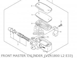FRONT MASTER CYLINDER (VZR1800 L2 E33) - VZR1800Z BOULEVARD M109R 2012 (L2) USA CALIF CANAD (E03 E33 E28)