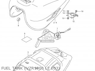 FUEL TANK (VZR1800 L2 E03) - VZR1800Z BOULEVARD M109R 2012 (L2) USA CALIF CANAD (E03 E33 E28)