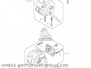 HANDLE SWITCH (VZR1800 L2 E28) - VZR1800Z BOULEVARD M109R 2012 (L2) USA CALIF CANAD (E03 E33 E28)
