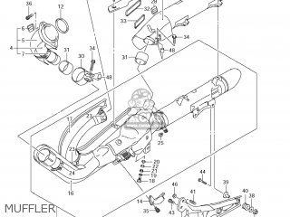 MUFFLER - VZR1800Z BOULEVARD M109R 2012 (L2) USA CALIF CANAD (E03 E33 E28)