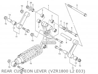 REAR CUSHION LEVER (VZR1800 L2 E03) - VZR1800Z BOULEVARD M109R 2012 (L2) USA CALIF CANAD (E03 E33 E28)