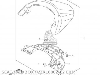 SEAT TAIL BOX (VZR1800Z L2 E03) - VZR1800Z BOULEVARD M109R 2012 (L2) USA CALIF CANAD (E03 E33 E28)