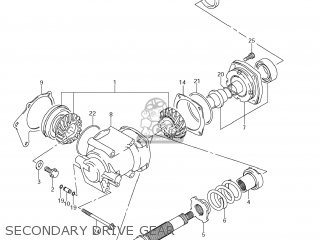 SECONDARY DRIVE GEAR - VZR1800Z BOULEVARD M109R 2012 (L2) USA CALIF CANAD (E03 E33 E28)