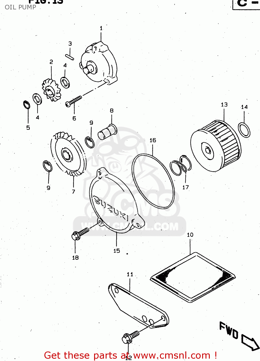 OIL PUMP XF650 1997 (V) (E02 E04 E17 E18 E22 E24 E25 E34)