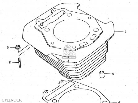 CYLINDER - XF650 1997 (V) (E02 E04 E17 E18 E22 E24 E25 E34)