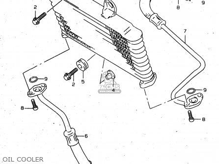 OIL COOLER - XF650 1998 (W) (E02 E04 E17 E18 E22 E24 E25 E34) / P9