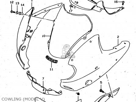 COWLING (MODEL V) - XF650 1998 (W) (E02 E04 E17 E18 E22 E24 E25 E34) / P9