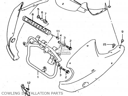 COWLING INSTALLATION PARTS - XF650 1998 (W) (E02 E04 E17 E18 E22 E24 E25 E34) / P9
