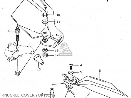 KNUCKLE COVER (OPTION) - XF650 1998 (W) (E02 E04 E17 E18 E22 E24 E25 E34) / P9