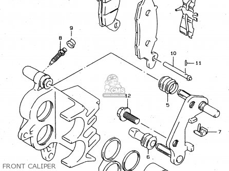 FRONT CALIPER - XF650 1998 (W) (E02 E04 E17 E18 E22 E24 E25 E34) / P9