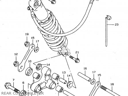 REAR CUSHION LEVER - XF650 1998 (W) (E02 E04 E17 E18 E22 E24 E25 E34) / P9