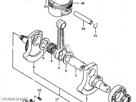 CRANKSHAFT - XF650 1998 (W) (E02 E04 E17 E18 E22 E24 E25 E34) / P9