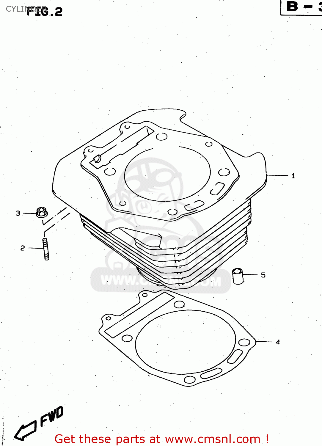CYLINDER XF650 1999 (X) (E02 E04 E17 E18 E22 E24 E25 E34)