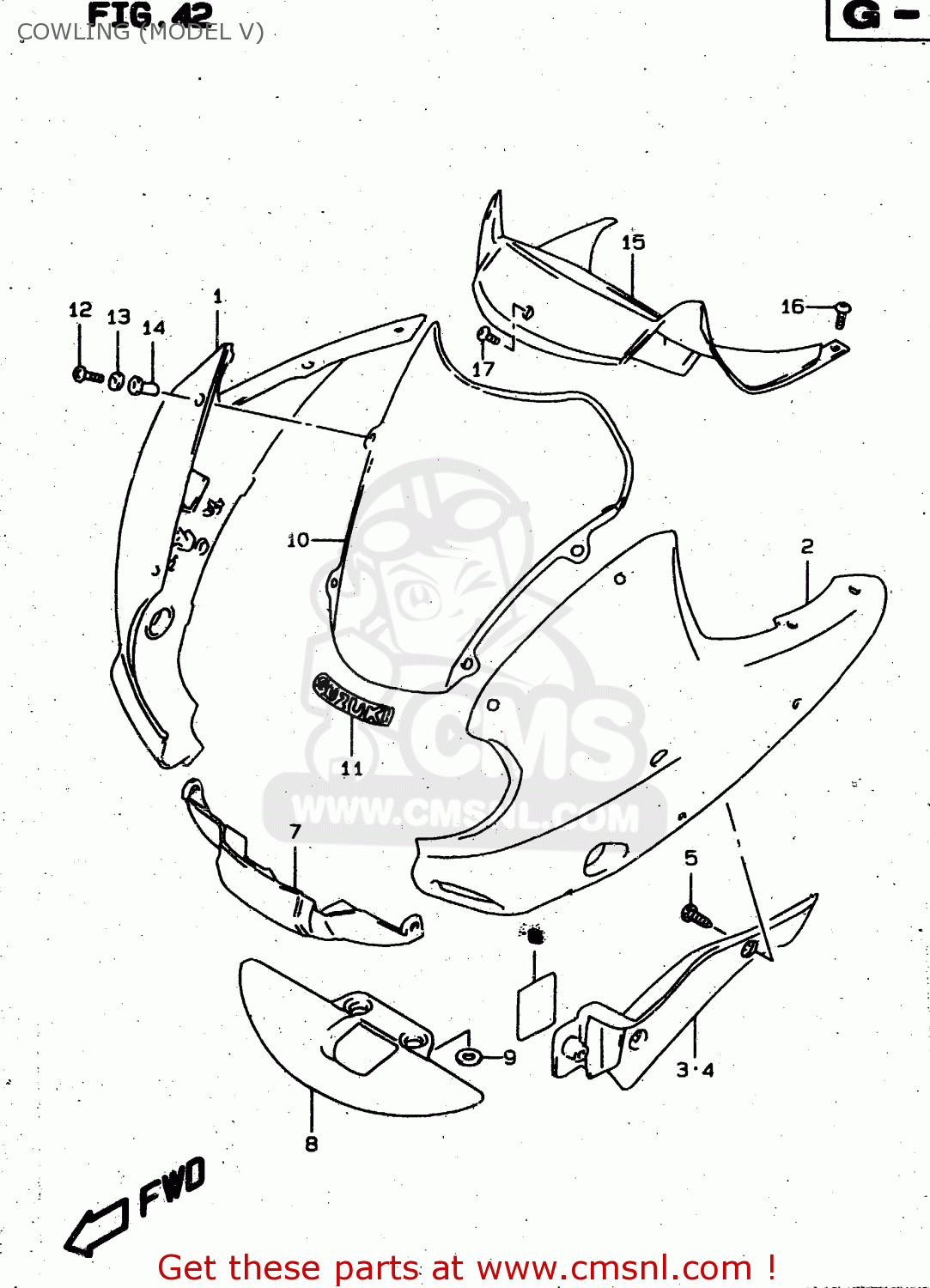 COWLING (MODEL V) XF650 1999 (X) (E02 E04 E17 E18 E22 E24 E25 E34)