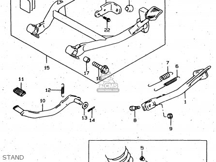 STAND - XF650 1999 (X) (E02 E04 E17 E18 E22 E24 E25 E34)